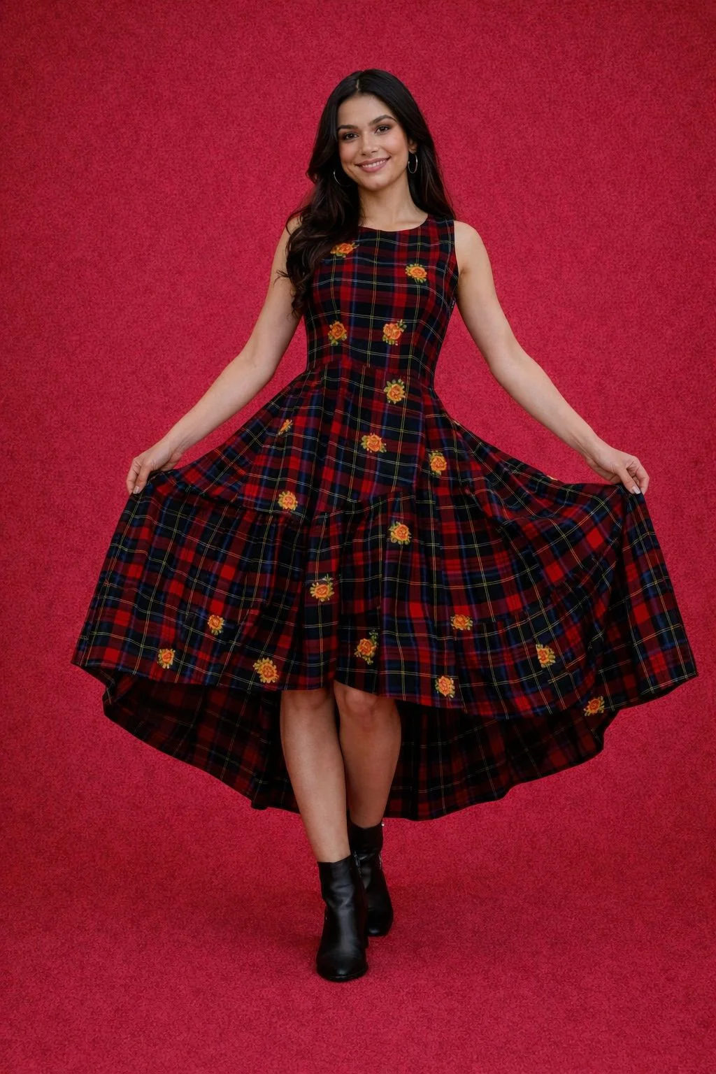 Asymmetric Midi Dress